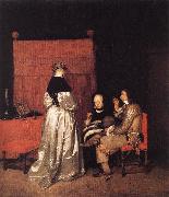 TERBORCH, Gerard Paternal Admonition h oil painting